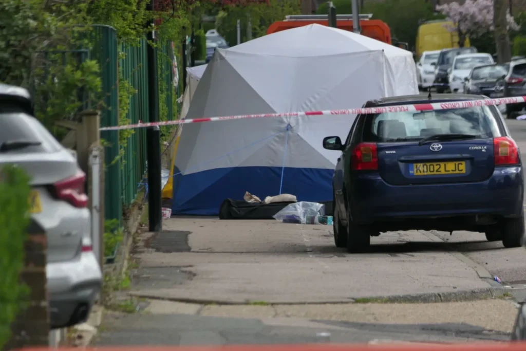 First Pictures From The Murder Scene In Chingford A 17-year-old Boy Was Stabbed To Death