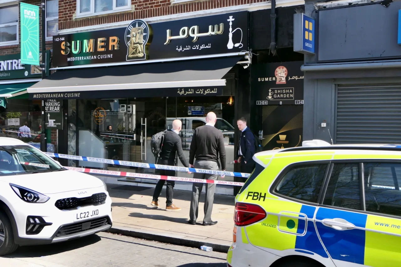 First Pictures From New Malden: A Man is Fighting For His Life After Being Stabbed  in New Malden, South West London