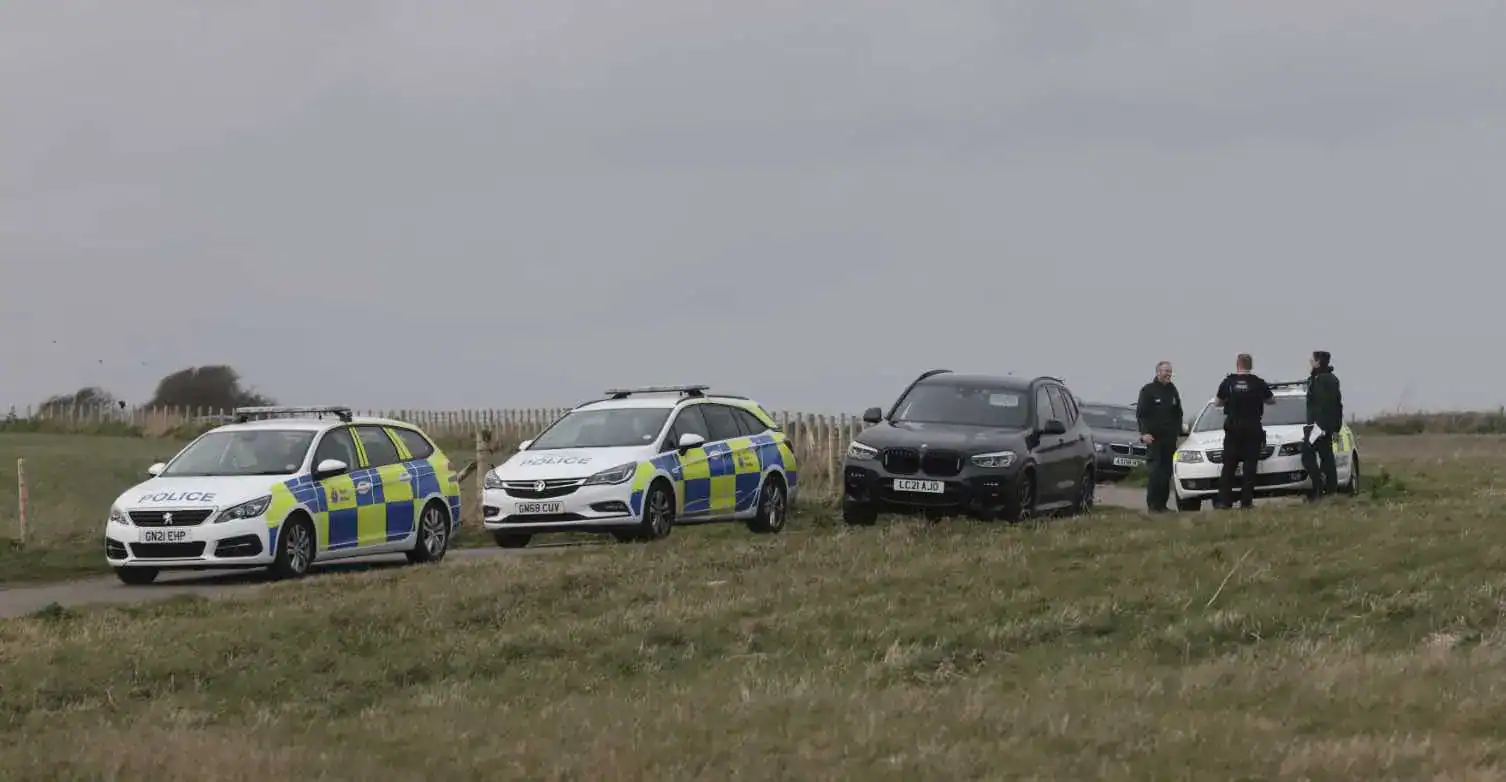 Large Emergency Services Presence At The White Cliffs Of Dover After Person Is Found On Crab Bay