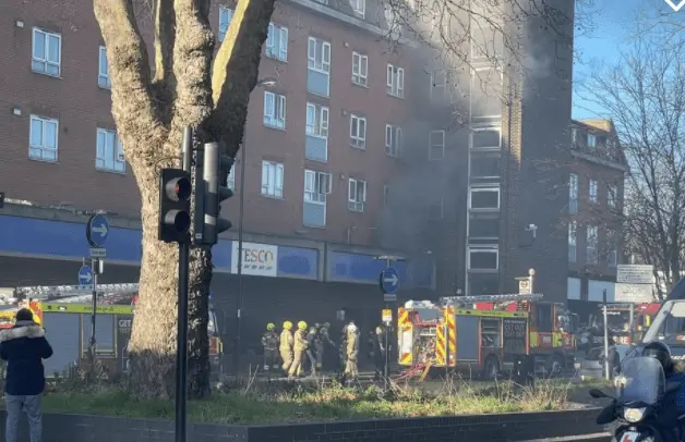 Massive Basement Blaze Near Tesco in Thornton Heath Sparks Firefighter Rush