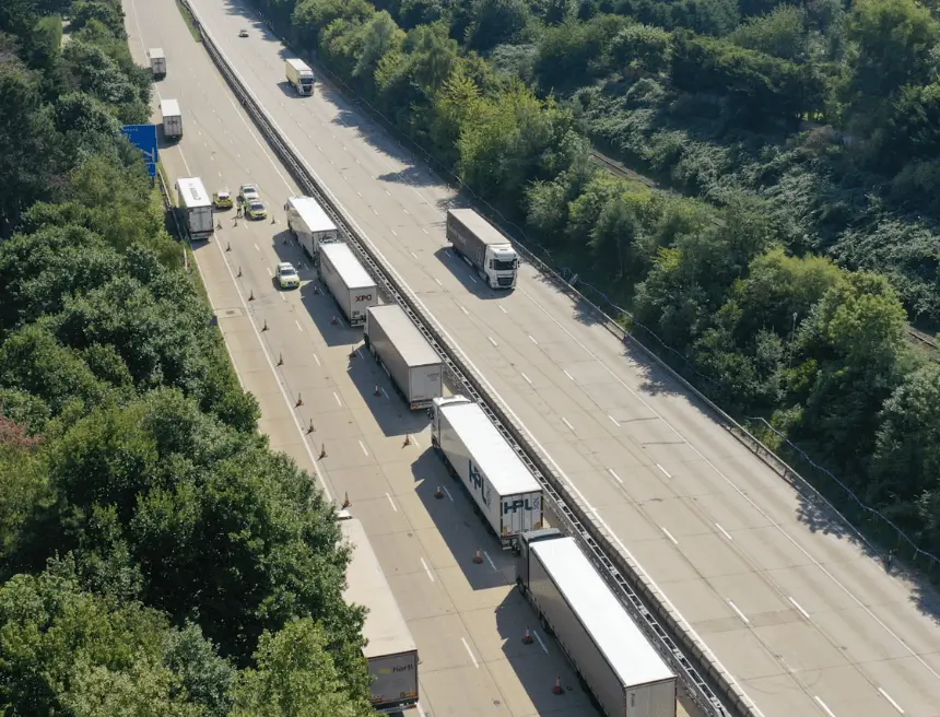 M20 Motorway J8-9 Closing Due To Enhanced Port Security Checks