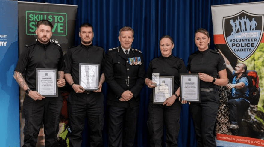 Police Volunteers Across Hampshire And Isle Of Wight Have Been Recognised At The Force's Annual Awards