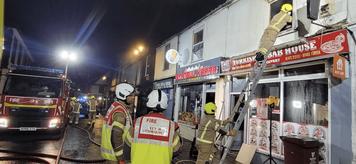 Blaze Rips Through Kebab Shop