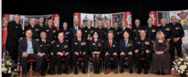 North Wales Fire And Rescue Service Has Honoured Its Longest-serving Members Of Staff At A Presentation Evening Held At Venue Cymru