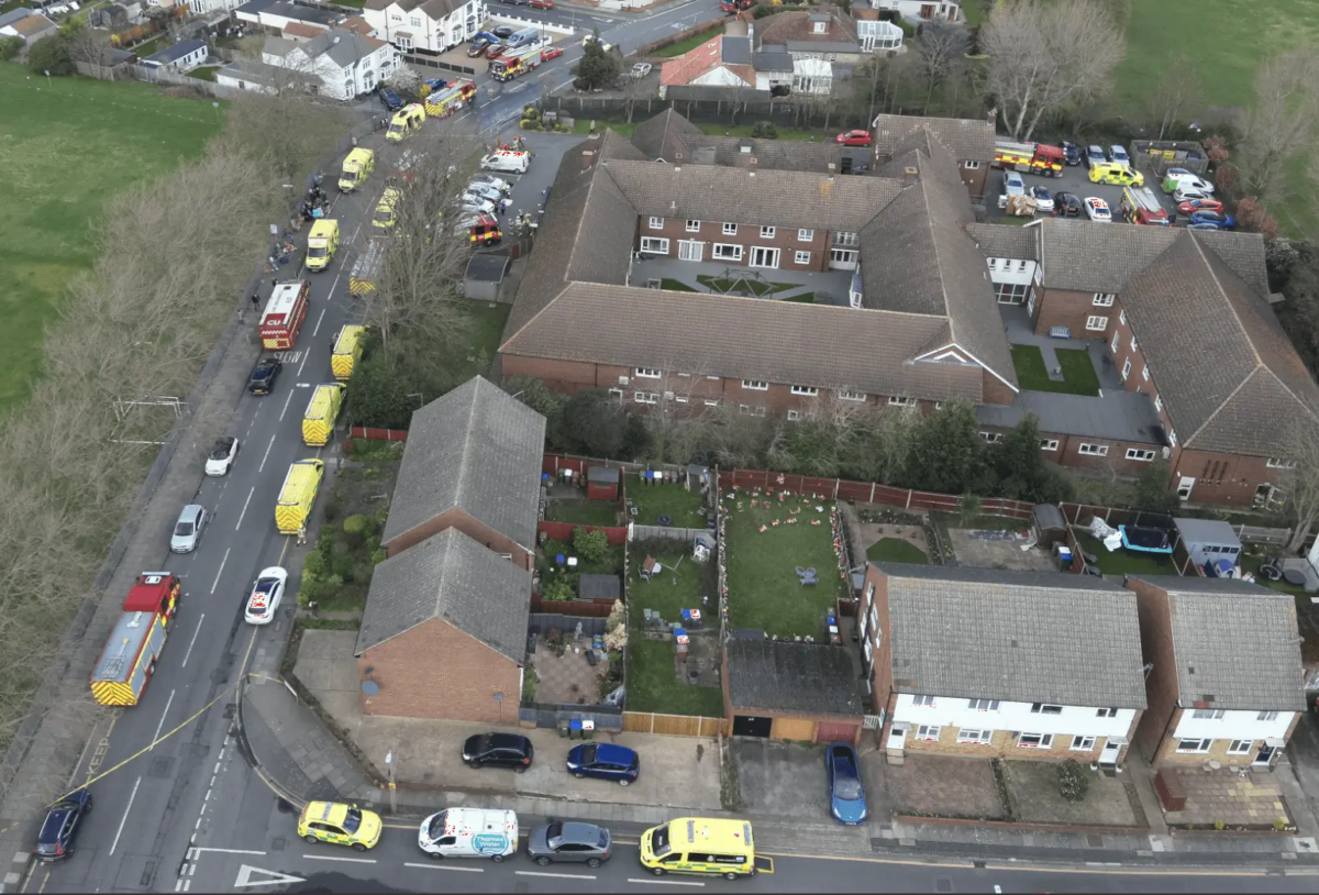Four  Taken To Hospital After Care Home Blaze In South East London