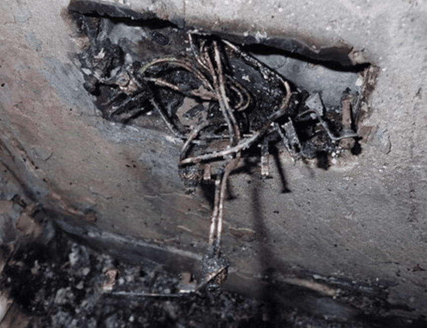 The Fire Is Believed To Have Been Accidental And Caused By Resistive Heating In An Extension Lead