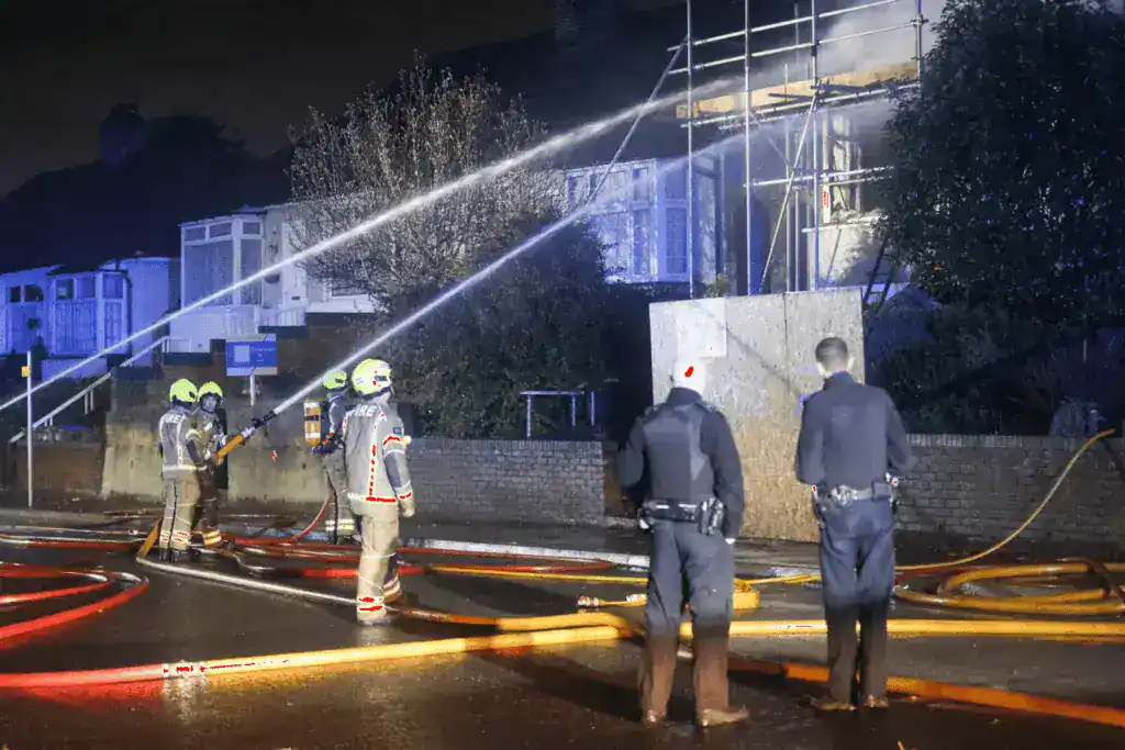 Fire Crews Battle Belvedere Bungalow Blaze Following Reports Of An Explosion