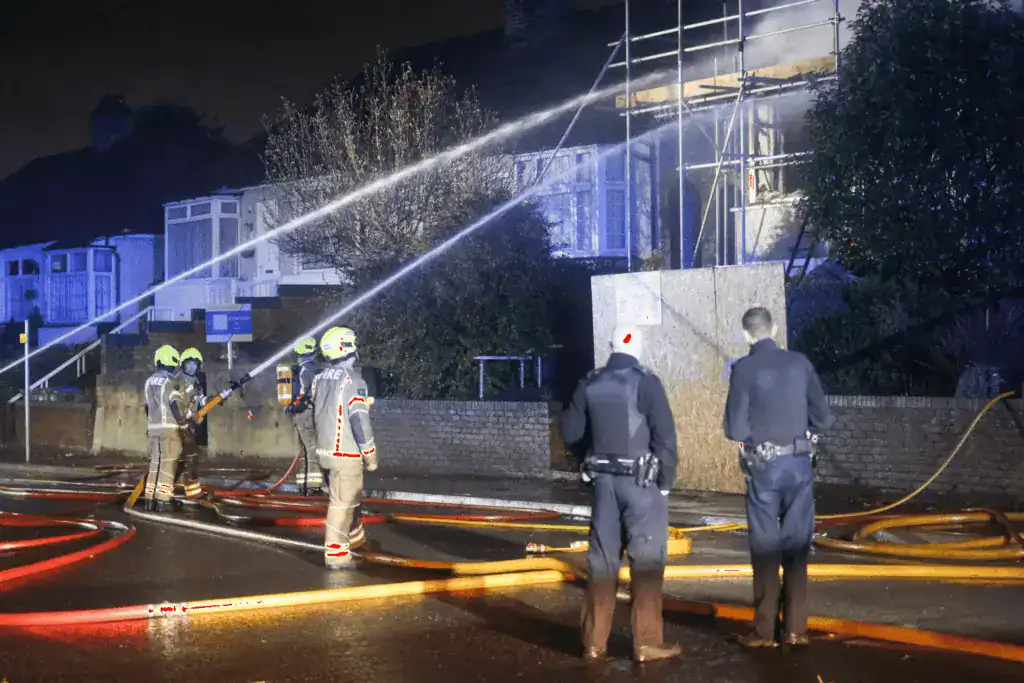 Fire Crews Battle Belvedere Bungalow Blaze Following Reports Of An Explosion