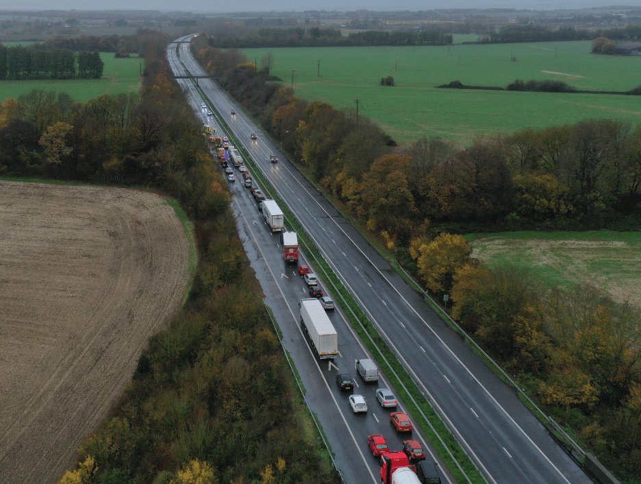 Following A Serious Crash On The M2 In Kent Police Have Closed The Motorway