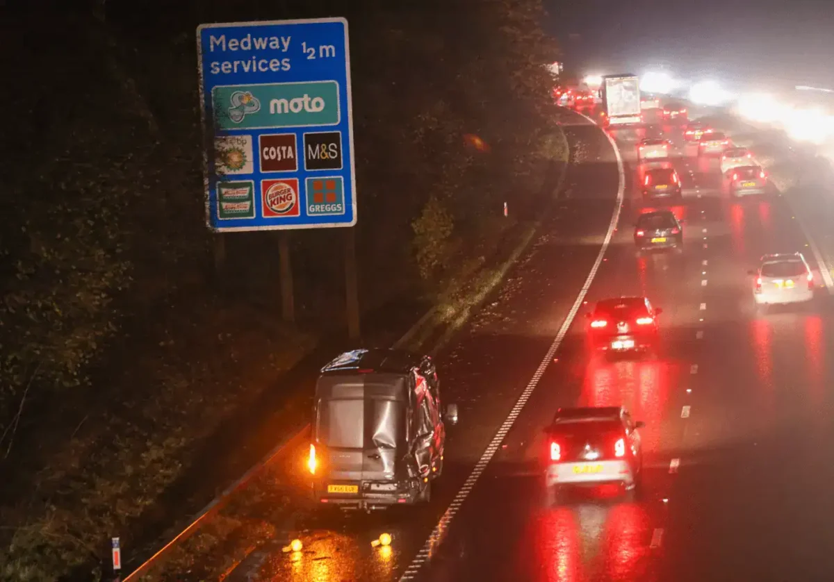 Second Crash Closes M2 Near Medway Hours After Fatal Collision Cleared