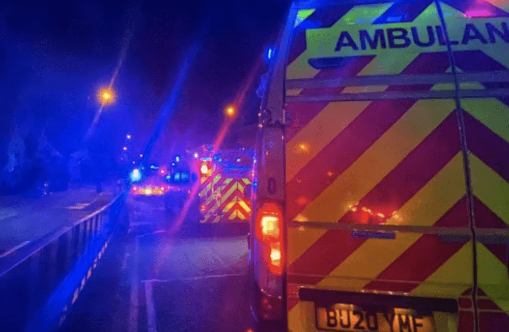 Four People Were Taken To The Hospital After A Car Accident On The M5 Overnight