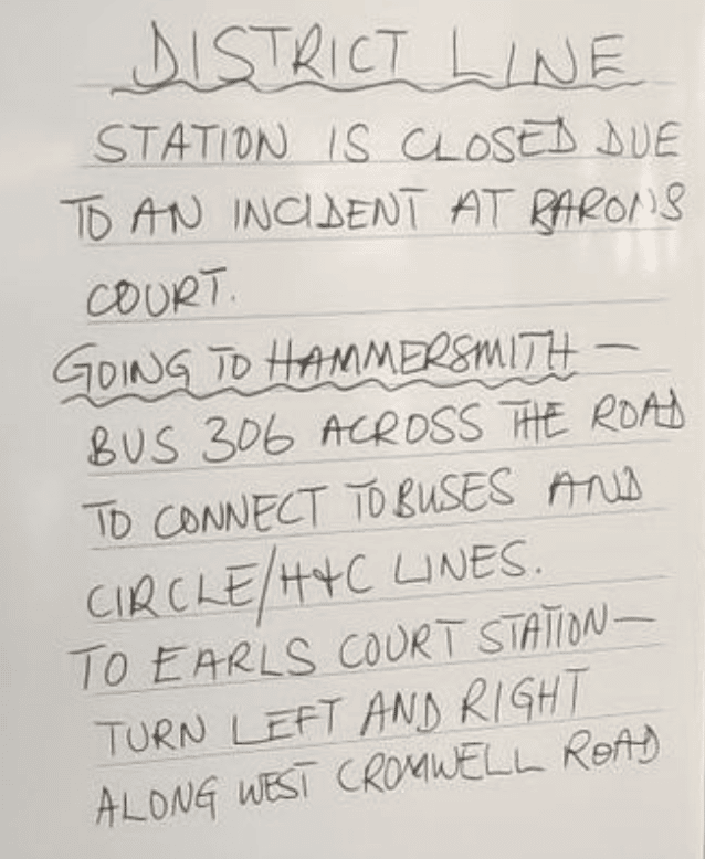 Emergency Services Rushed To The District And Piccadilly Line Station After Person Is Hit By A Train