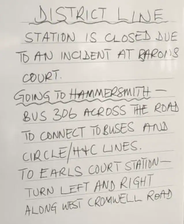 Emergency services rushed to the District and Piccadilly Line station after person is hit by a train