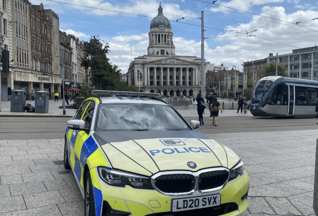 A Driver Knocked A Police Officer To The Ground With His Car Before Then Ploughing It Straight Into A Tree