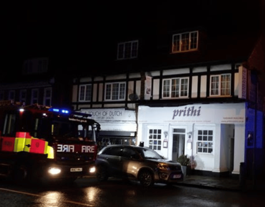 A Fire At A Restaurant In Surbiton In The Early Hours Was Caused By A Faulty Fridge Say The Fire Service