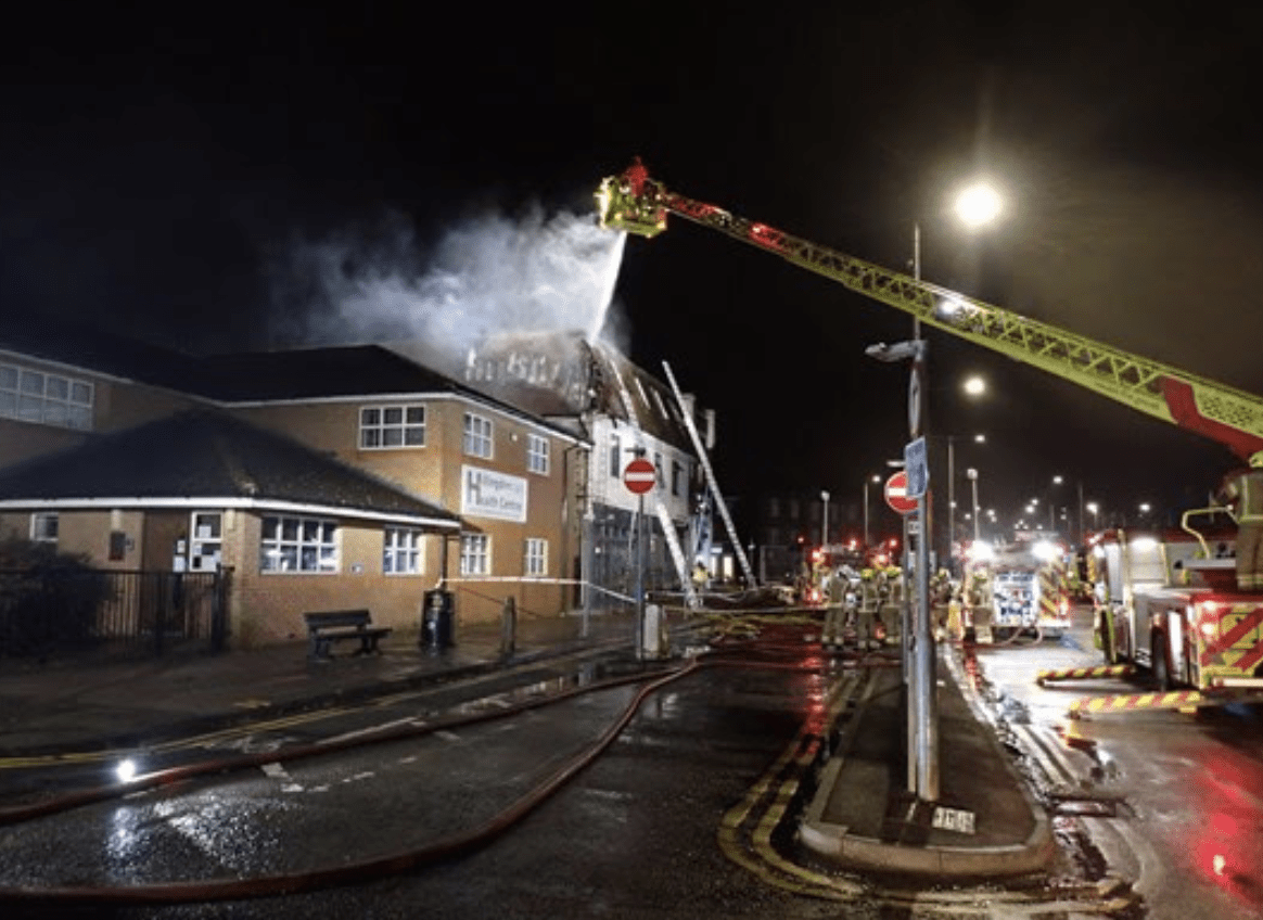 Six Fire Engines And Approximately 40 Firefighters Responded To A Fire At An Assisted Living Facility On Western Parade In Hillingdon