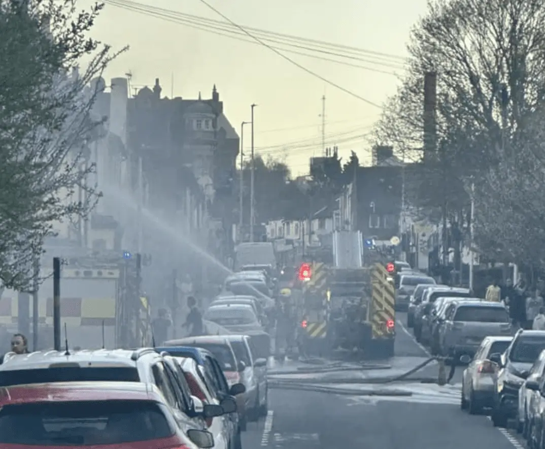 Fire crews have been called to tackle a blaze in Gillingham