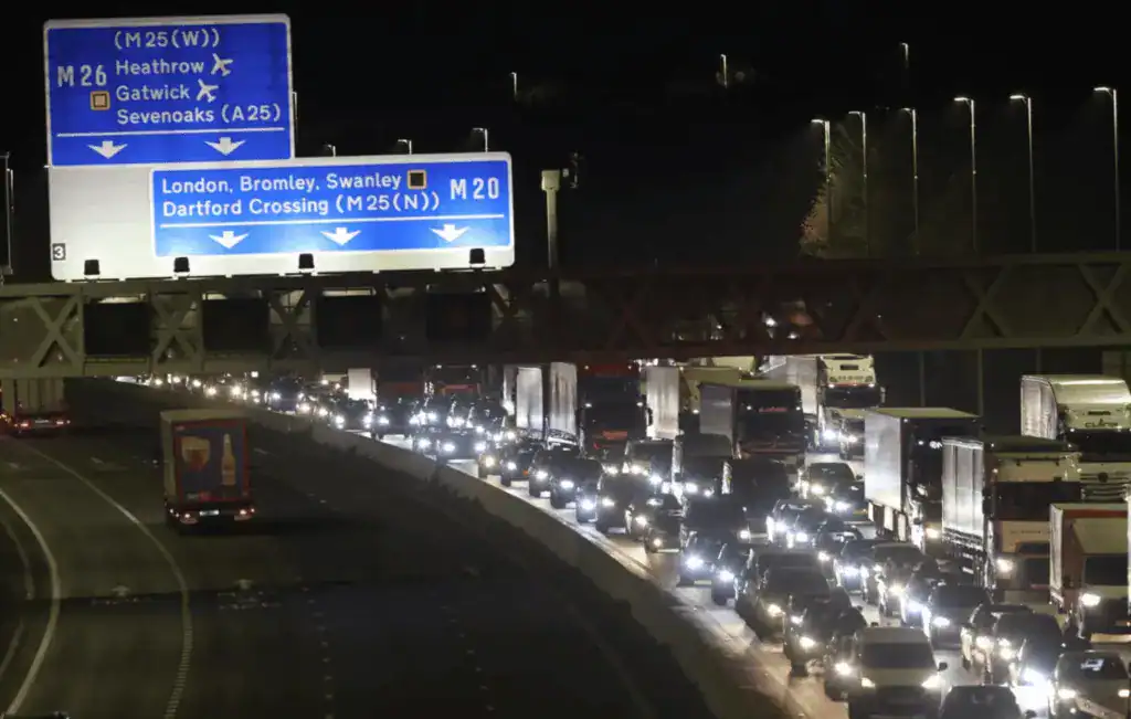 The Incident Occurred Within Sections Of The Smart Highway On The M20 In Kent The Incident Occurred Within Sections Of The Smart Highway On The M20 In Kent