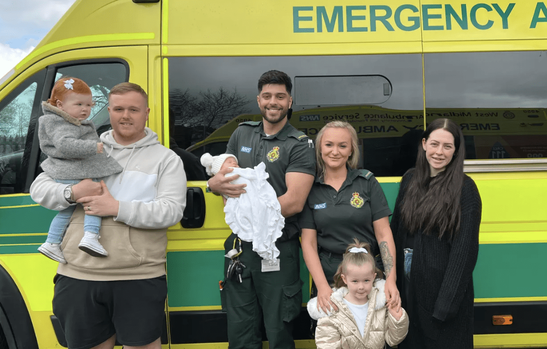 Mum And Baby Reunited With Lifesaving Ambulance Crew