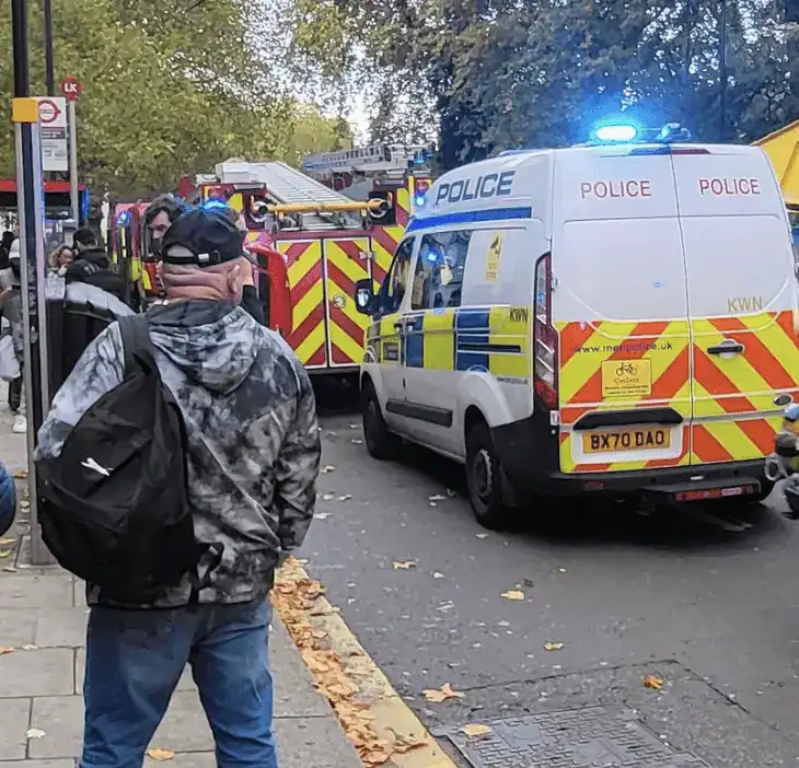 Explosion Sparks Panic at Lancaster Gate Tube Station – Firefighters and Hazmat Teams Respond