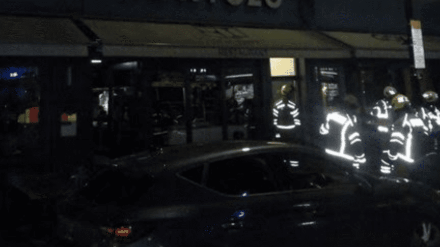 Four Fire Engines And Around 25 Firefighters Were Called To A Fire At A Restaurant With Flats Above On Grand Parade In Tottenham