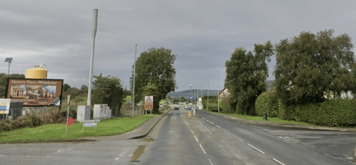 Two police officers have escaped serious injury after a vehicle drove straight at one officer before ramming a police car