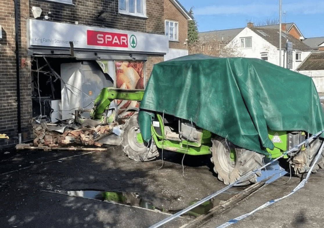 Police Are Appealing For Information After A Ramraid On A Shop