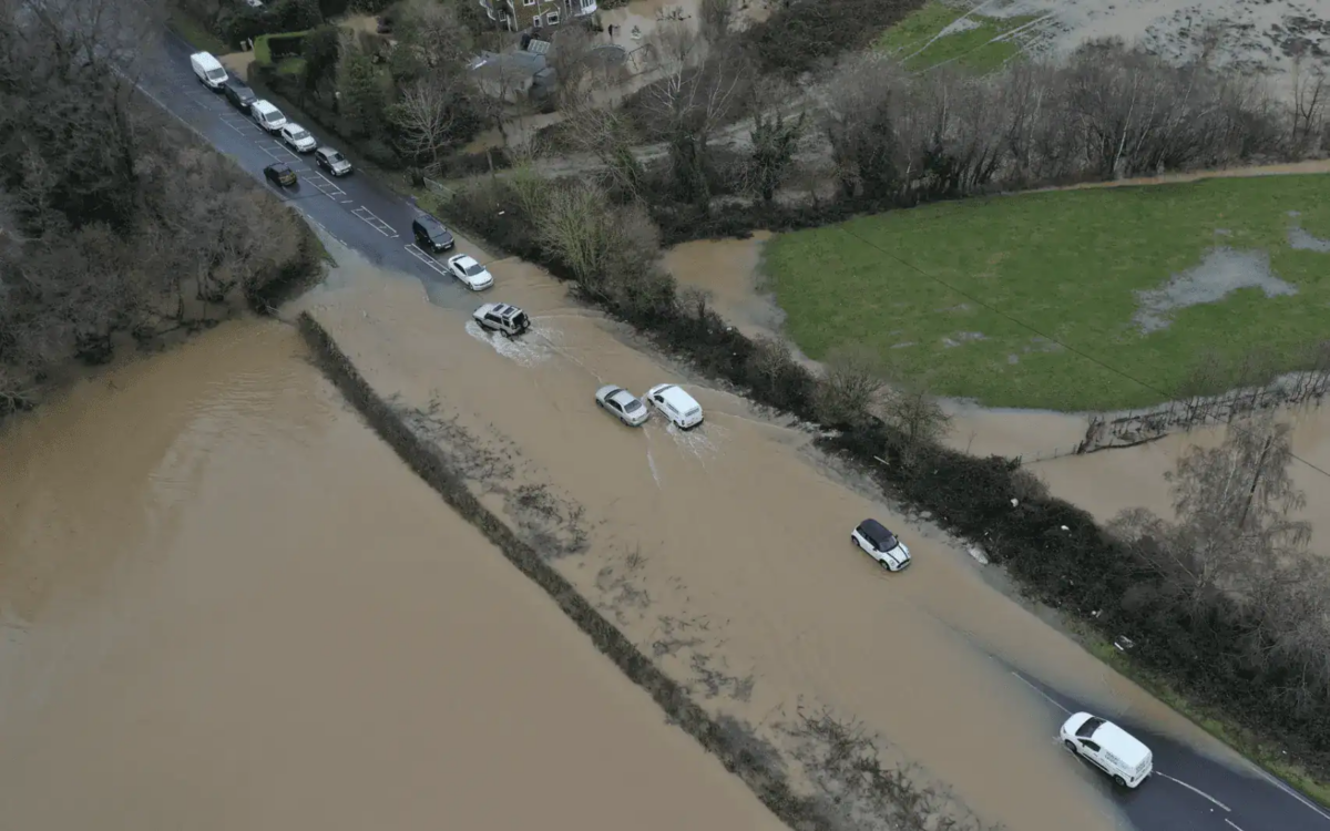 The A21 in East Sussex is closed in both directions between A28 and A2100 near (Battle) due to flooding