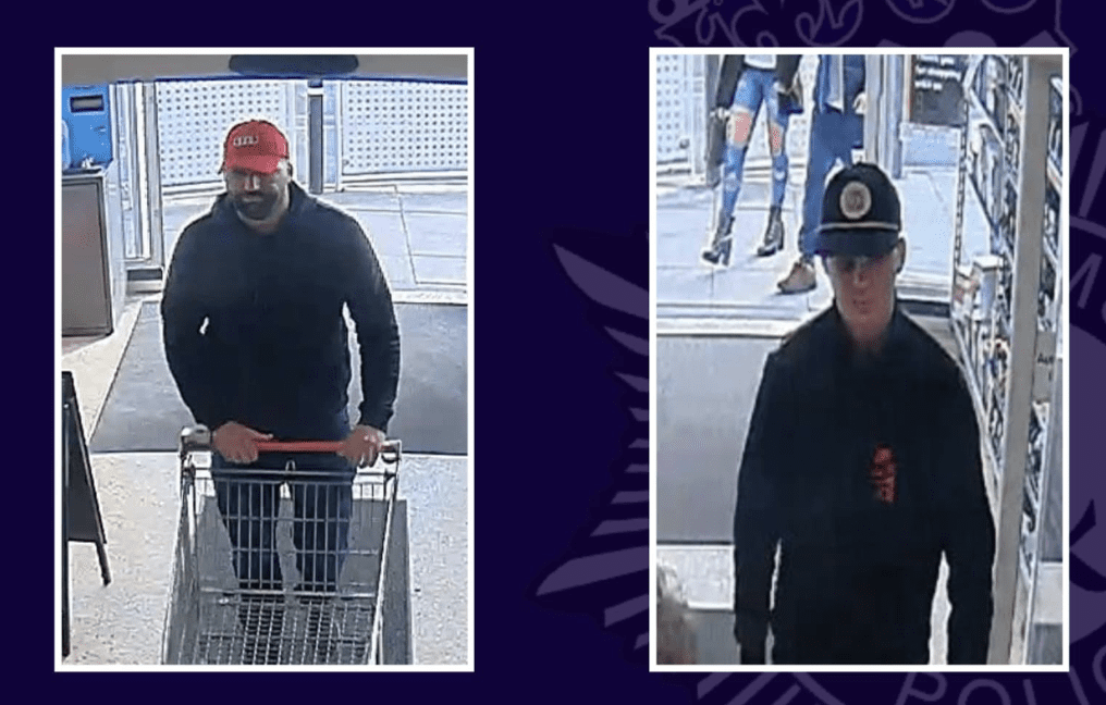 Police Investigating A Robbery At A Supermarket Have Released Images Of Two Men They Would Like To Speak With