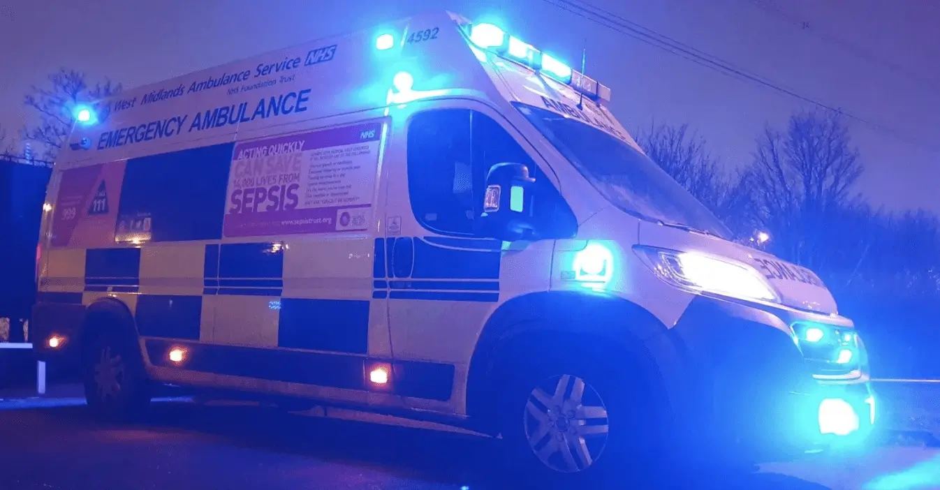 A man has died following a collision between a car and a motorbike last night