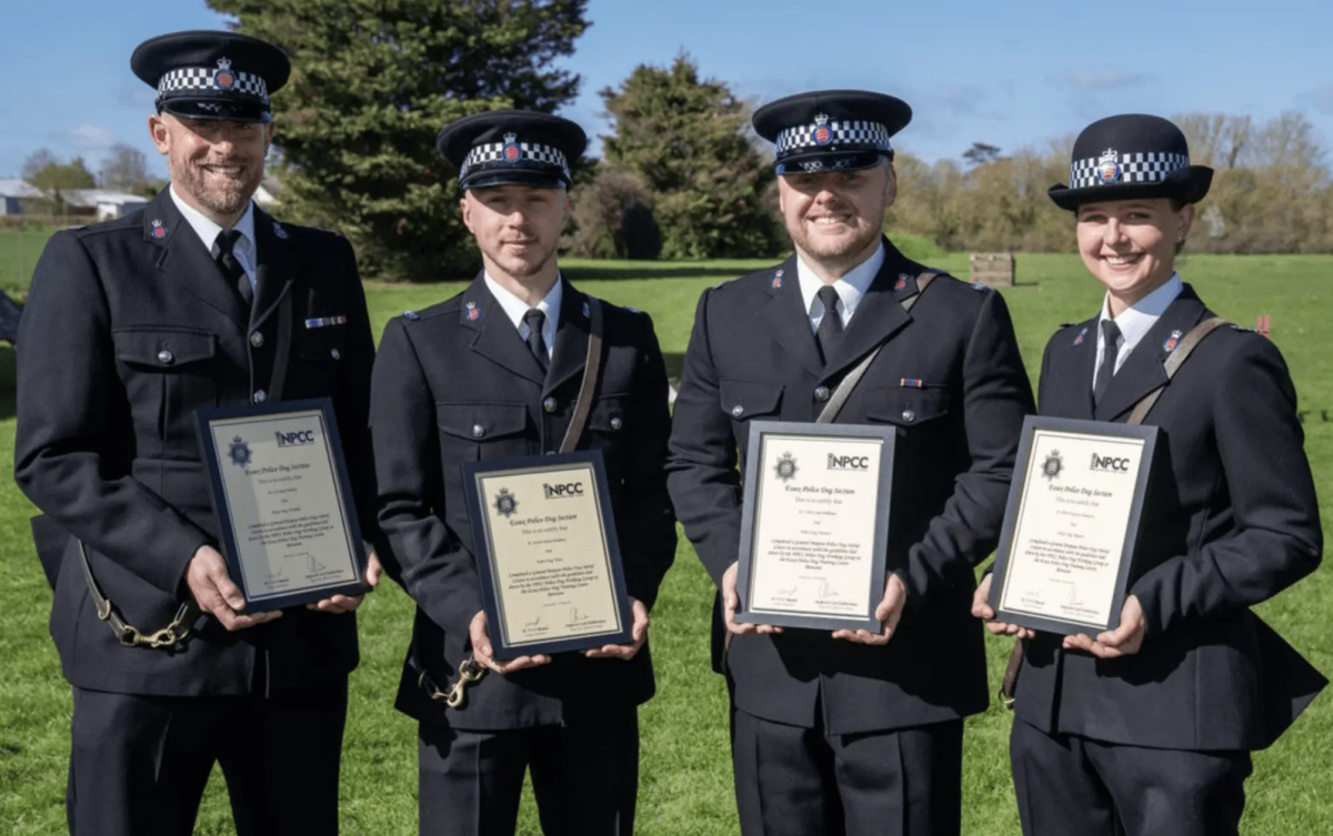 Essex Police Unleash Four New K9 Crimefighters with Handlers After Gruelling Training