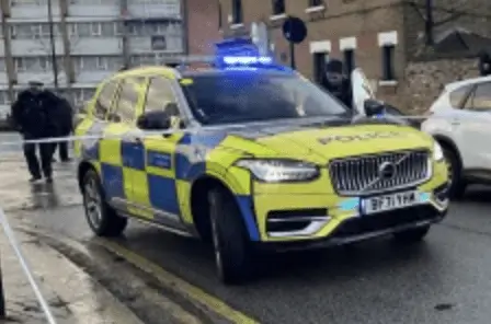 Armed Police arrest a man with a firearm in North West London