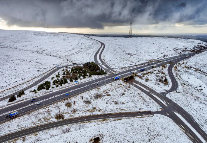 Snowfall Across Britain as Temperatures Plummet