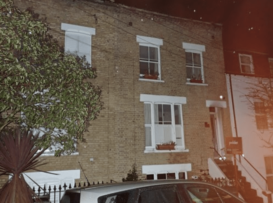 Fire Damaged Half Of The Lower Ground Floor Of A Three-story Terraced House In Tulse Hill