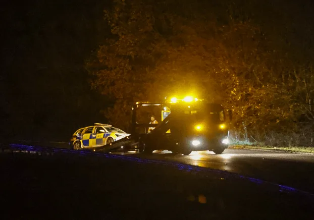 Late-Night M2 Crash Near Faversham Shuts Londonbound, Police Officer Unharmed