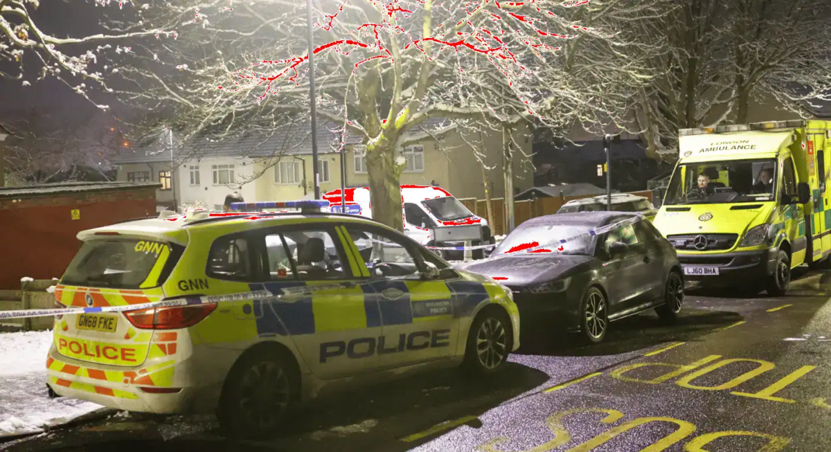 A teenage boy was injured by glass after shots were fired through a window at a South East London Property