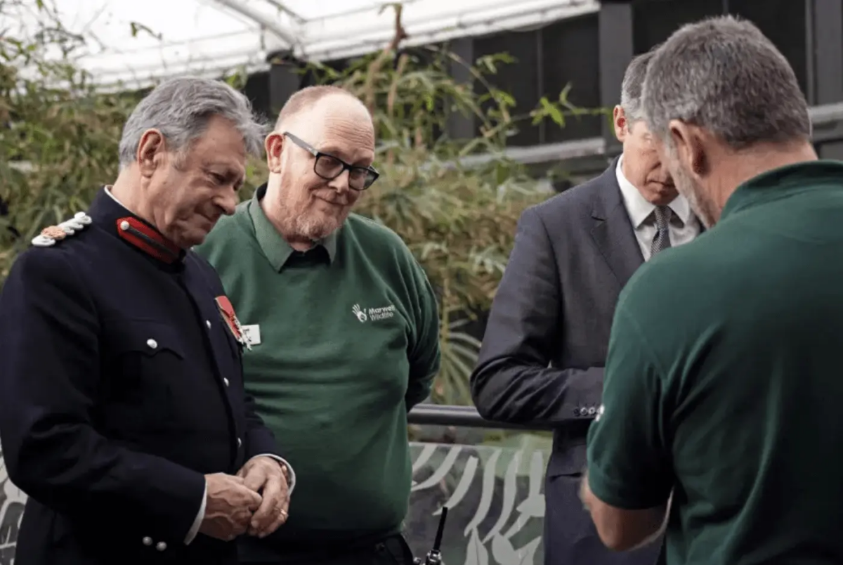 Alan Titchmarsh Mbe Has Paid A Visit To Marwell Zoo In His Capacity As Deputy Lieutenant Of The County Of Hampshire