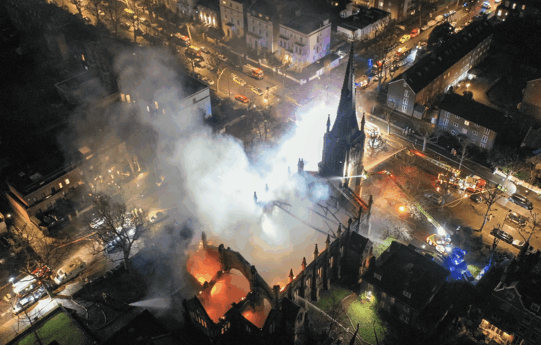 A Major Blaze Has Ripped Through An 18th-century Church "st Marks"