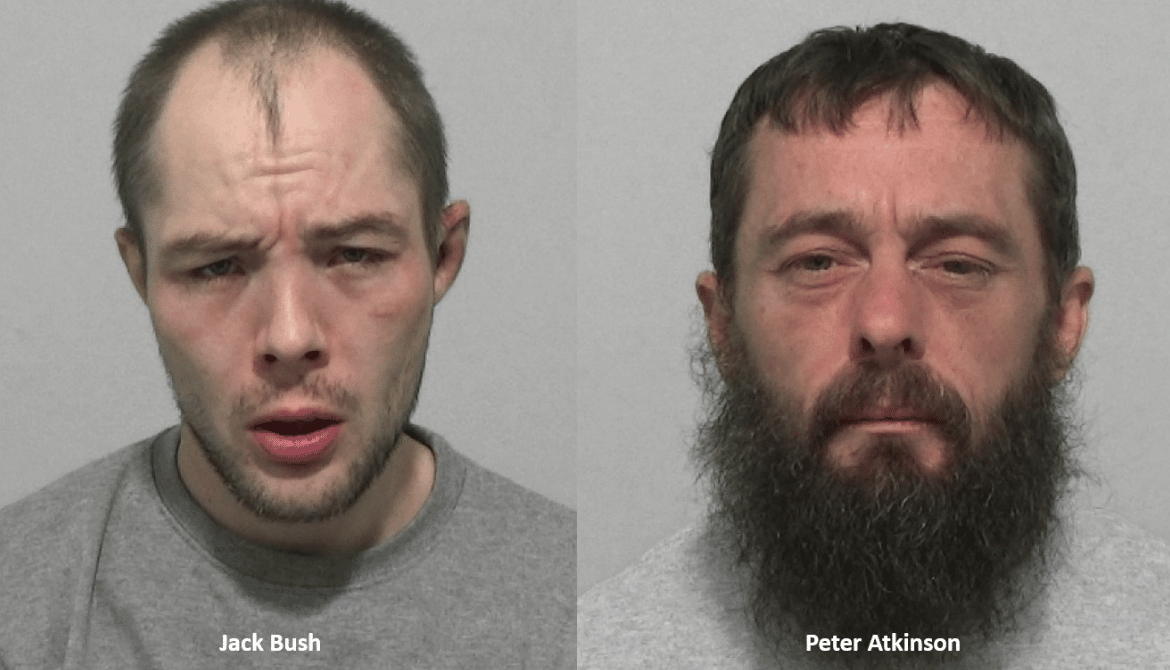 Two Shameless Burglars Who Were Caught Rifling Through Their Haul After Crashing A Stolen Car Have Been Locked Up For More Than Seven Years Combined