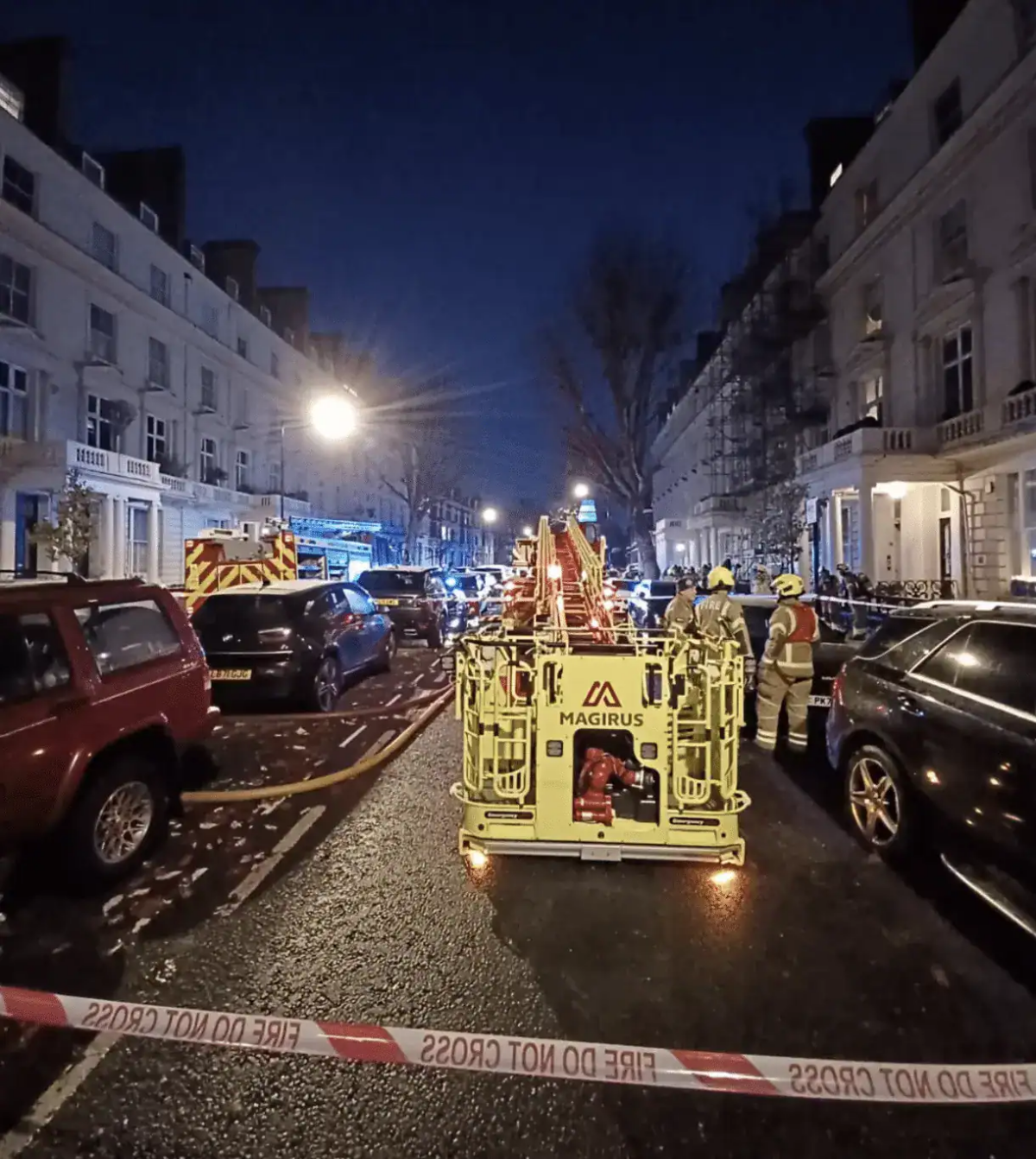 Nine Rescued as Fierce Flat Blaze Hits Millionaire’s Row in West London