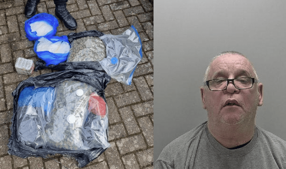 A 60-year-old Man Who Was Caught Driving On The M40 With Bin Bags Containing £100k Of Drugs On His Back Seat Has Been Jailed For More Than Four Years
