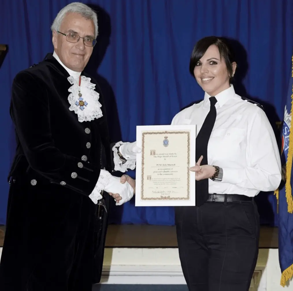 Thurrock Volunteer Police Cadets Unit Leader Jojo Mitchell Has Been Recognised For The Work She And The Cadets Do Throughout The Borough
