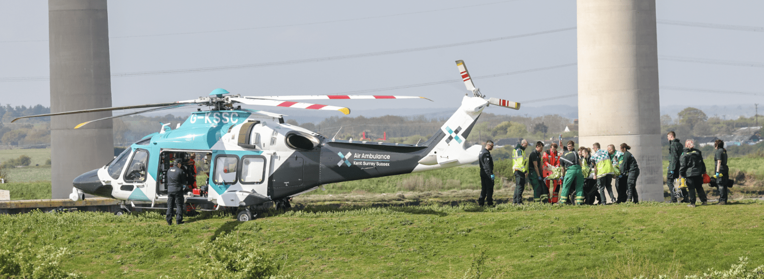 Mass Emergency Response Called To Sheppey Crossing After A Man Has  Fallen From The Bridge