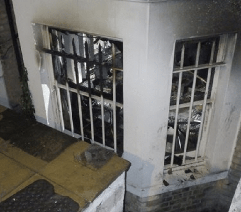 The Fire Damaged Half Of A Mid-terraced House's Basement And A Small Portion Of The Ground Floor