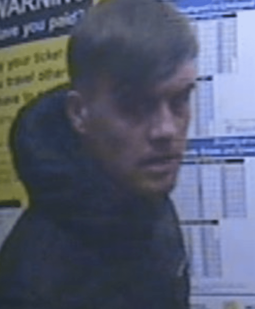 Detectives Investigating An Assault On-board A Train Travelling Between Sandhills And Waterloo Station Are Releasing This Cctv Image Of A Suspect
