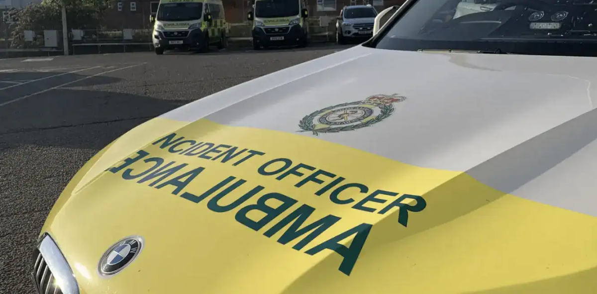 Two people have been injured and taken to hospital following a collision between a van and a HGV this morning