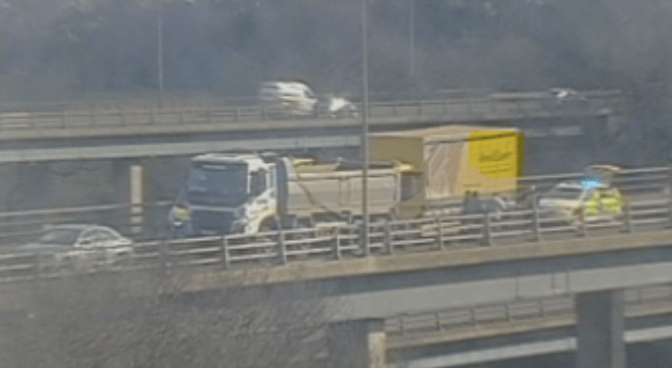 Long Delays After Two Hgvs In A Collision On The Dartford Crossing