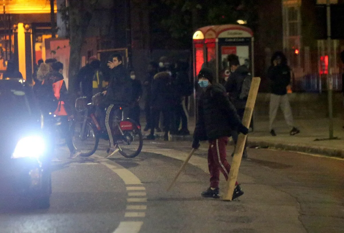 Twelve people have been arrested as part of the ongoing demonstrations in central London