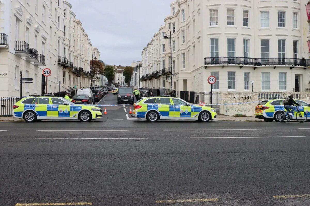 Man Collapses After Eaton Place Crash in Brighton – Road Closed as Police Investigate