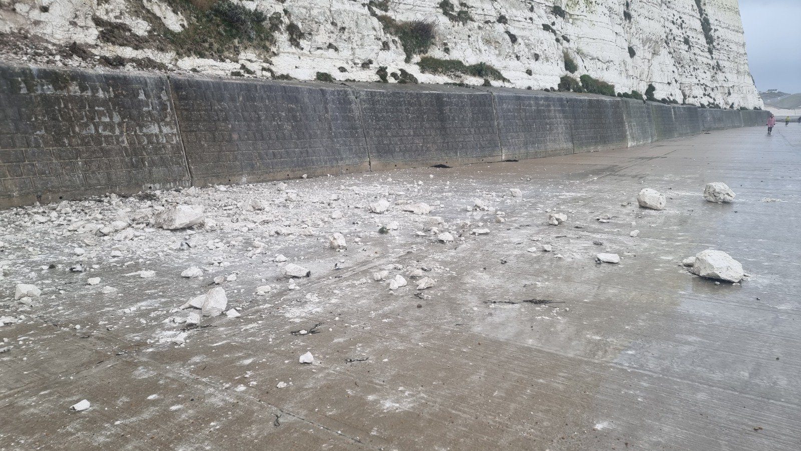 Undercliff Walk Temporarily Closed After Recent Chalk Fall